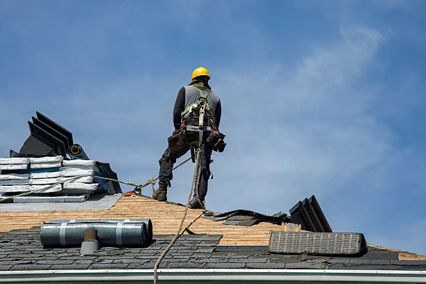 Professional Flat Roof Repair technician working in High Bridge, NJ